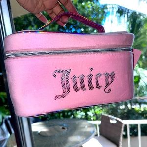 Juicy Couture Pink Ombré Bling Logo NEW Train Case